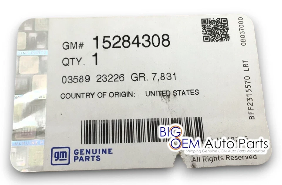 07-2014 GMC Sierra Chevrolet Silverado pasajero trasero cromado OEM 15284308 Foto 4 de 4