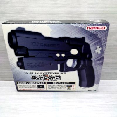 Namco PS2 GUNCON 2 Gun Controller ＆ Cable Work for CRT TV Only