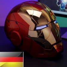 AUTOKING Iron Man MK5 1:1 Helm Tragbare Sprachsteuerung Maske Halloween Cosplay
