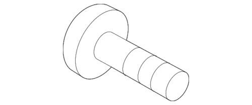 Tornillo del mango de liberación del capó para Ford (N/P W707491-S442)