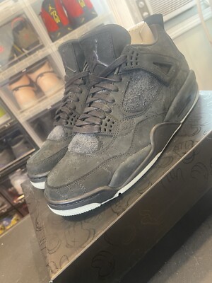 Air Jordan 4 Kaws 2017 Black Size 10.5