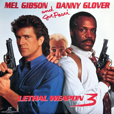LETHAL WEAPON 3 MEL GIBSON,, DANNY GLOVER PREMIUM USED LASERDISC NM/EX 