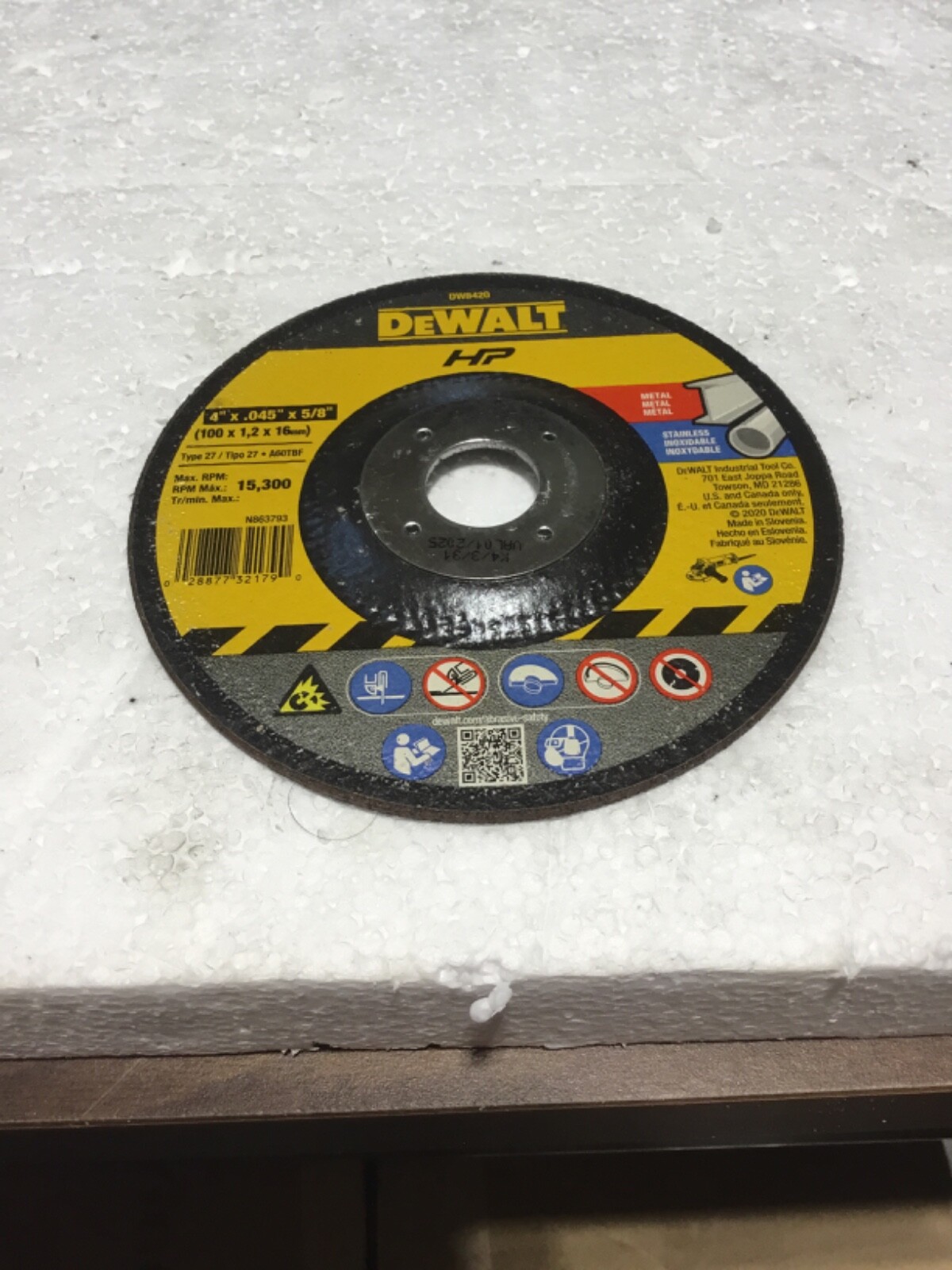 DEWALT DW8420 METAL CUT- OFF DISK 4