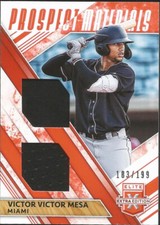 2019 Panini Elite Extra Edition - Dual Prospect Materials Orange #DPM-VVM Mesa