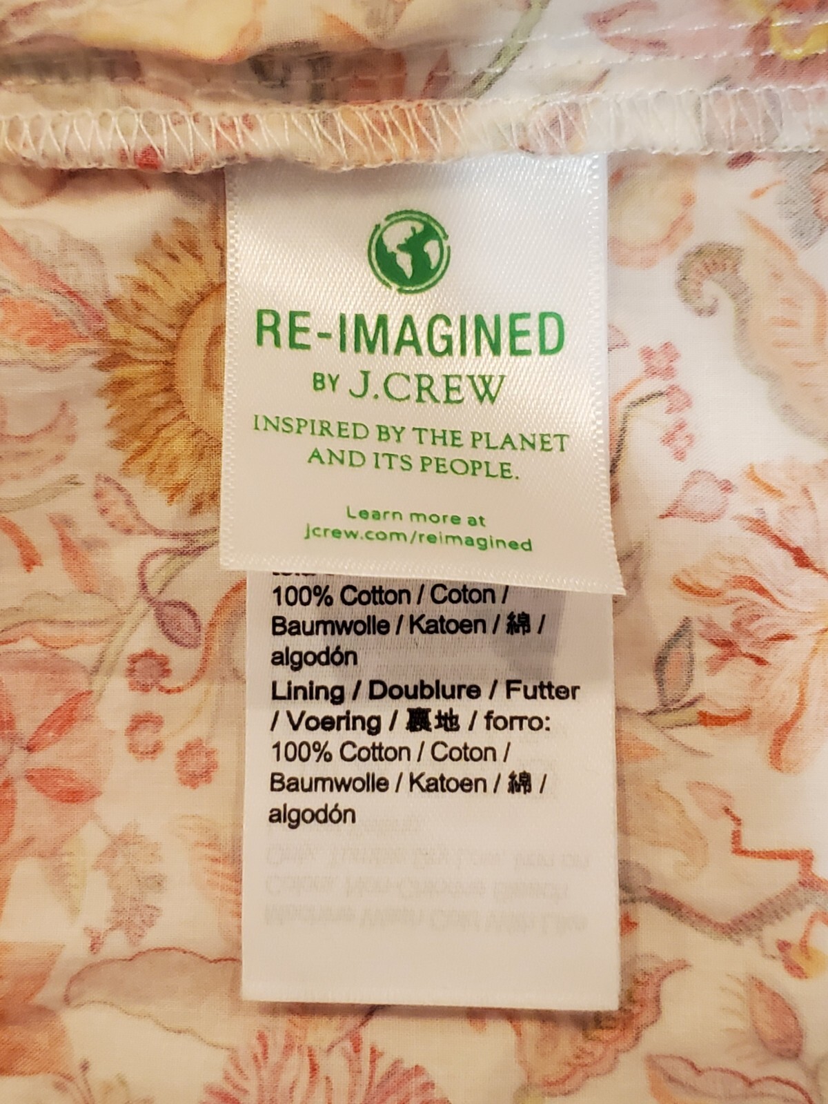 J.Crew Tiered Cotton Midi Dress Liberty Garden of Life Fabric Floral Women's 2