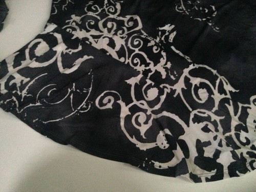 NEW! Caribe Top Womens Large or XL Animal Print/Blue Swirl/Gray Ivory Round Neck - Picture 29 of 32