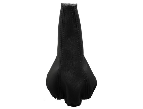 Cuffia Leva Cambio In Pelle Per Nissan Almera (2000-2006) - Colore Nero, 100% Vera Pelle