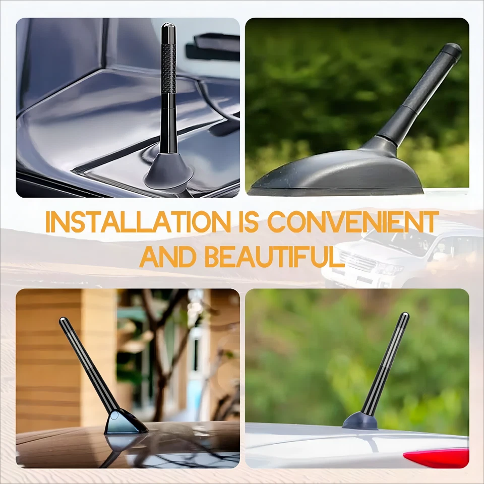 4.7" Short FM AM Mini Car Antenna Mast For 2016 Alfa Romeo 4C,Giulietta - Imagem 3 de 4