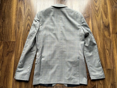 Alexandre “Saville Row” Wool Blend Size 40L Grey / Check W34 L33 BNWOT RRP £289 - Picture 5 of 23