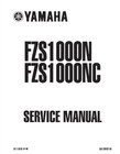 OEM Printed Yamaha Dealer Factory Service Repair Manual FZS1000 Fazer 1000 2001