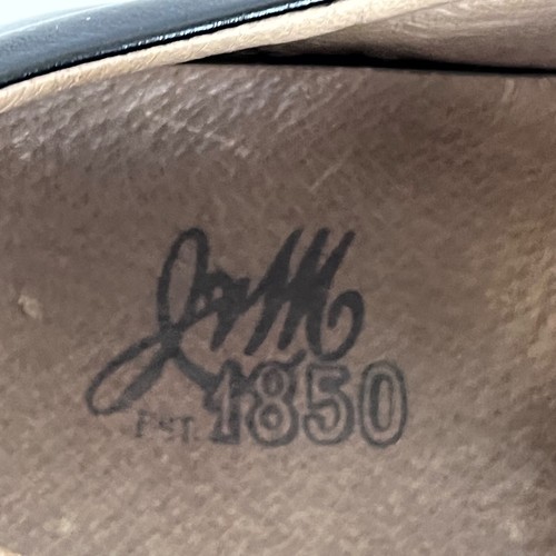 Zapatillas Johnston & Murphy 1850 de cuero negro con cordones para hombre 13M - Imagen 9 de 9