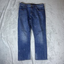 Pilcro Anthropologie Jeans Womens 28 High Rise Straight Wide Leg Distressed