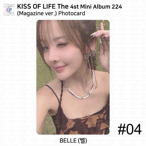 KISS OF LIFE 4th Mini Album 224 Magazine Keychain Digipack Official Photocard - Picture 37 of 63