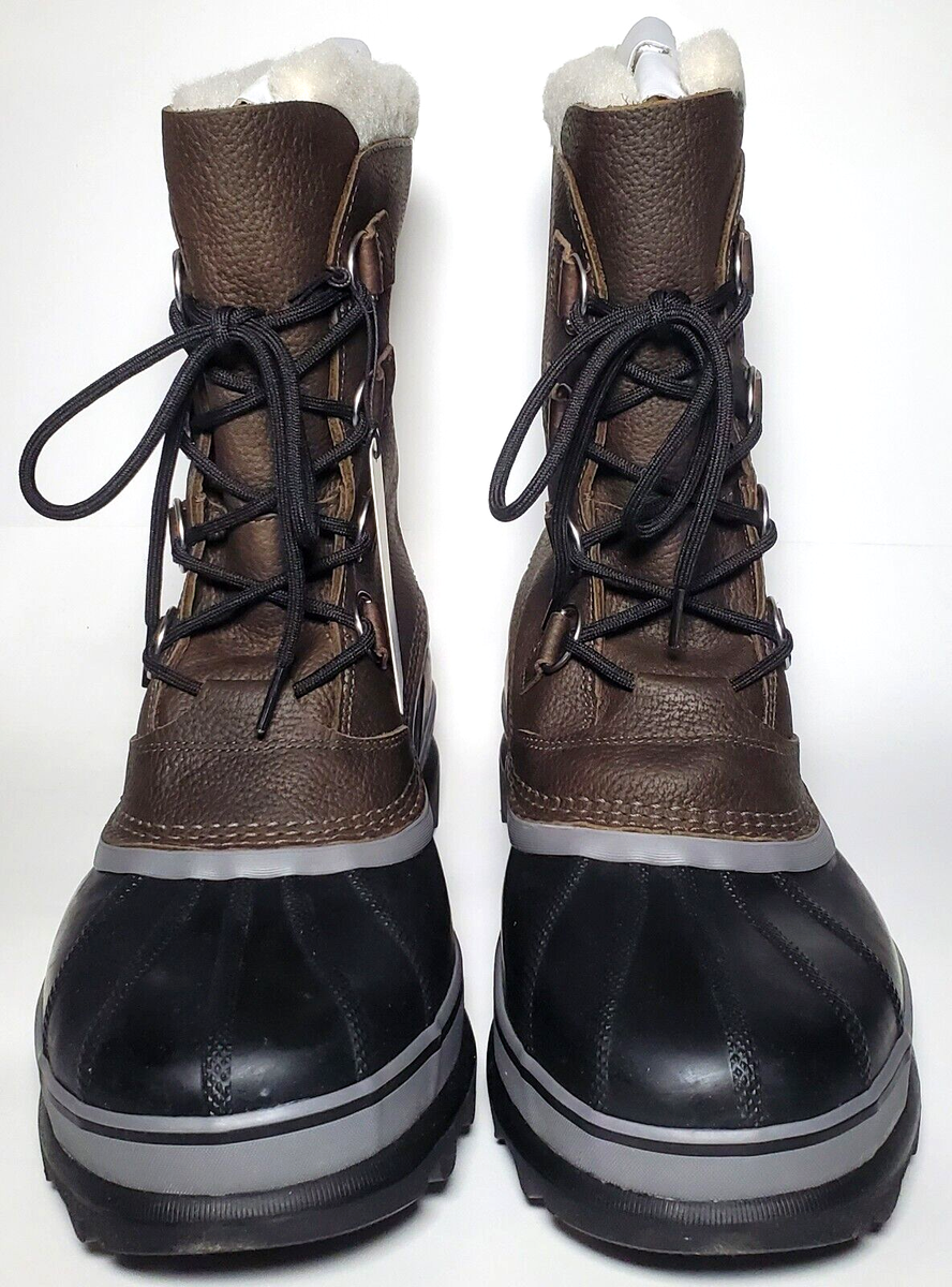 Sorel Men's Caribou WL WP Waterproof Insulated Snow Boots, Quarry