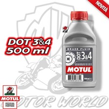 MOTUL DOT 3&4 Liquido Olio Freni Auto Moto 100% Sintetico Brake Fluid 500ml
