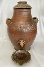 Vinaigrier en grès, de L’Atelier d’en Haut, avec couvercle et coupelle