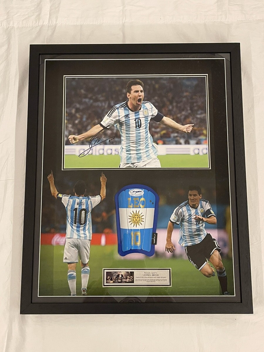Leo Messi Personal And Game Used Argentina Campari Chin Guard With