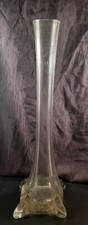 Clear Tall Vase With Air Bubbles Throughout. Absolutely Stunning  16" x 5"