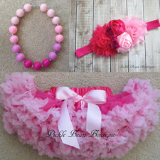 New Baby Girl 1st First Birthday Dress One Year Pink Tutu Cake Outfit 12 Months