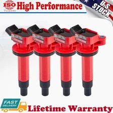 4 Ignition Coil For 2000-08 Toyota Corolla Celica Matrix 1.8L UF247 90919-02339