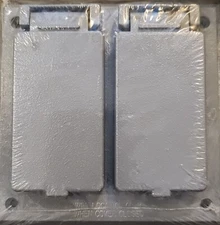 BWF ~ FGV-2DCV Weatherproof Power Outlet Electrical GFCI Box Cover, 2 Gang