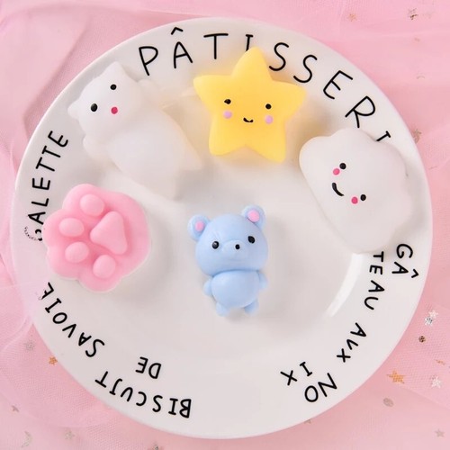 5/10/20 SZTUK Animal Squishies Kawaii Mochi Squeeze Toys Stretch Stres Squishy partia - Zdjęcie 5 z 9