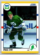 1990-91 Score Rookie and Traded #72T Paul Cyr Hartford Whalers