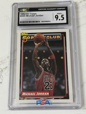 1992-93 Topps-MICHAEL JORDAN - 50 Point Club - #205 CGC 9.5 MINT+