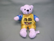 M & M White Bear in Yellow Coveralls, Number 36 on Back