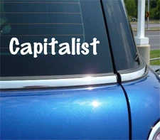 CAPITALIST REPUBLICAN INVEST JOHN GALT DECAL STICKER FUNNY CAR TRUCK