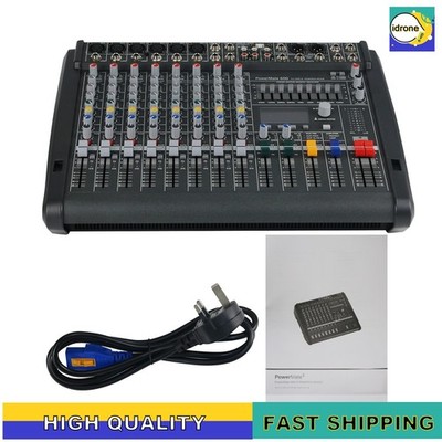 PM600-3 Audio Power Mixer Mixing Console with Power Amplifier for Stage id89