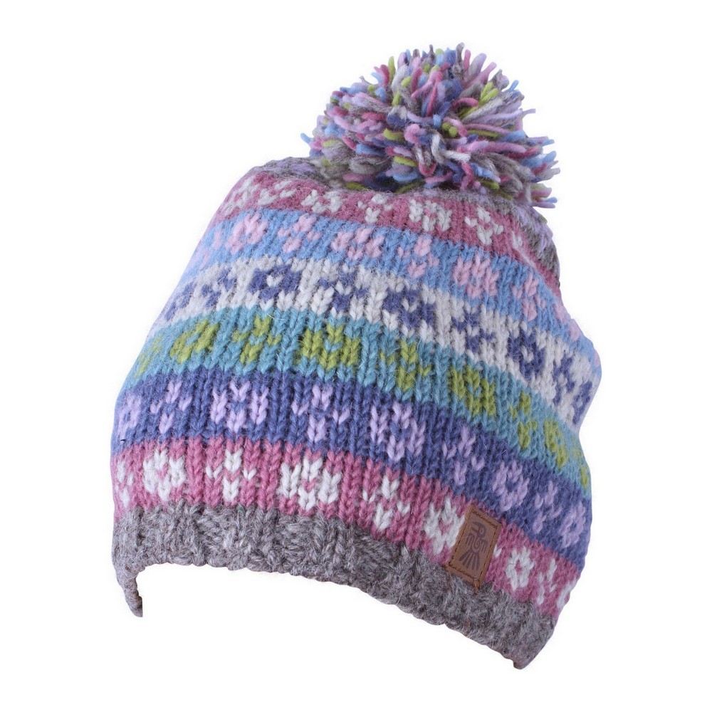 Womens Pachamama Wool Bloomsbury Beanie Bobble Hat