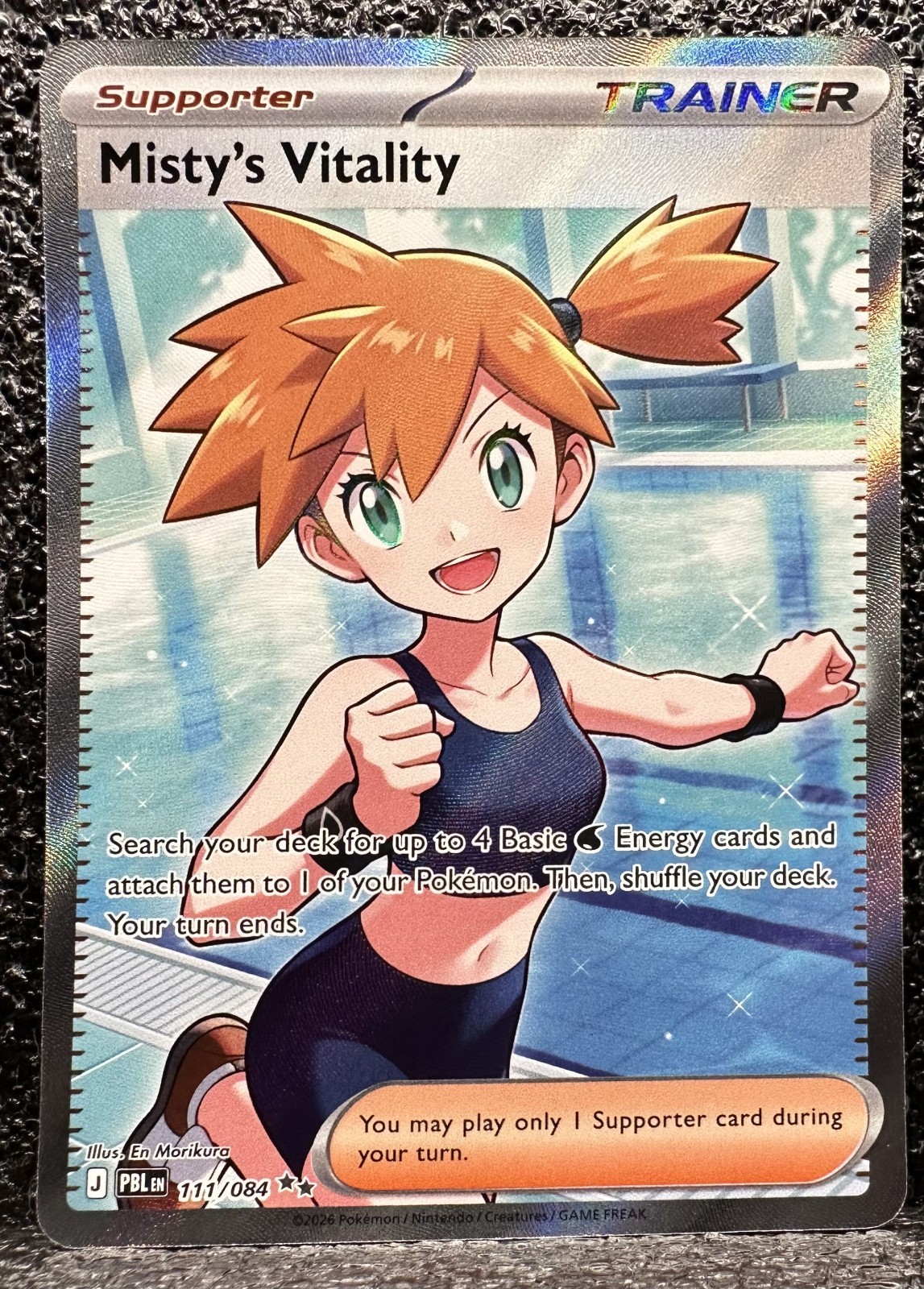 Pokemon ME05 Pitch Black Ultra Rare - 111/084 Misty's Vitality