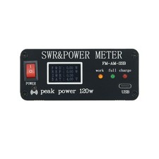 1.8MHz-50MHz Power Watt Meter SWR & Power Meter Peak Power 120W FM-AM-SSB SWR
