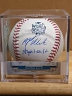 AJ MINTER Atlanta Braves "Night Shift' Signed Official 2021 WS Baseball (Beckett