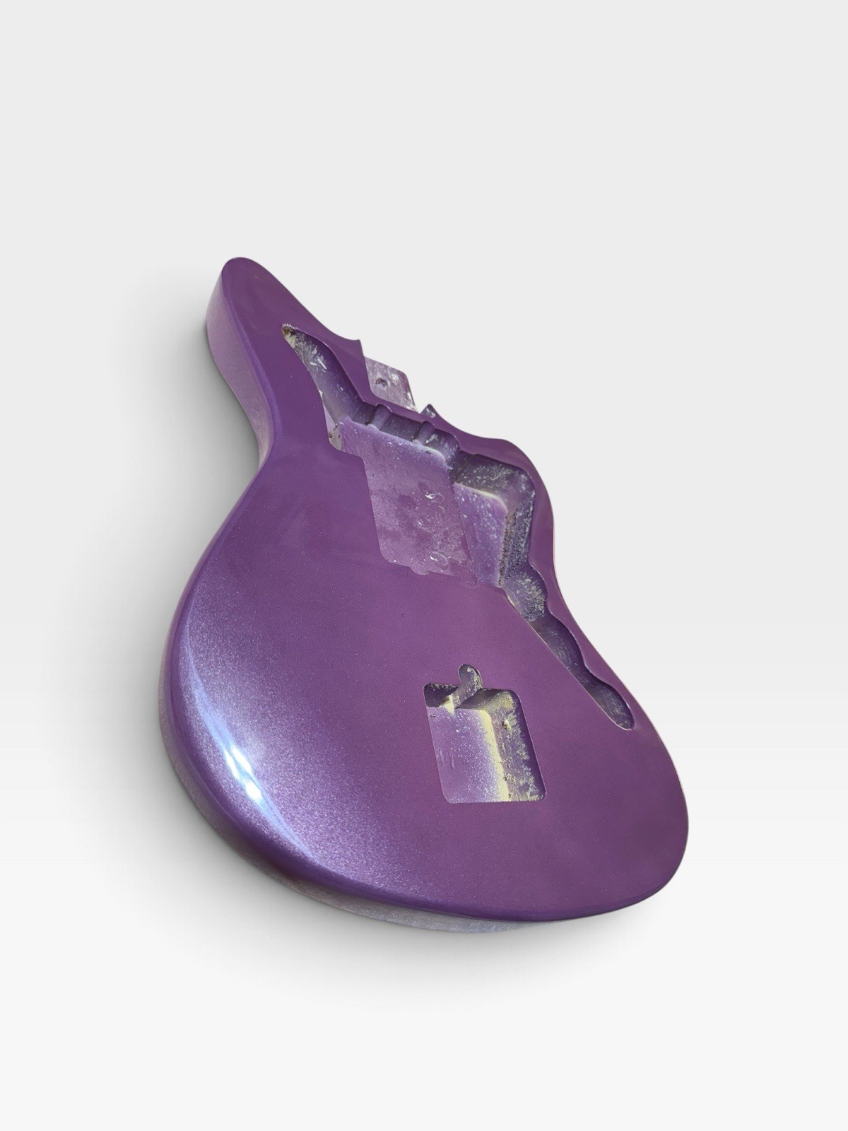 Purple DIY Electric Guitar Body Paulownia