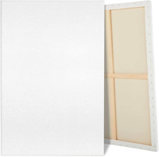 Lienzo grande para pintura, paquete de 2 lienzos blancos preestirados quíntuple Pr 30X40