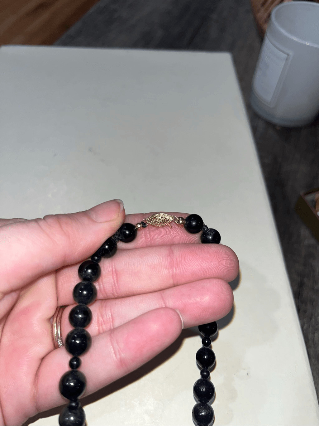 Beaded Statement Collar Necklace  Multi-Strand St… - image 3