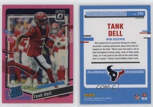2023 Panini Donruss Optic Rated Rookie Pink Prizm Tank Dell #245 Rookie RC