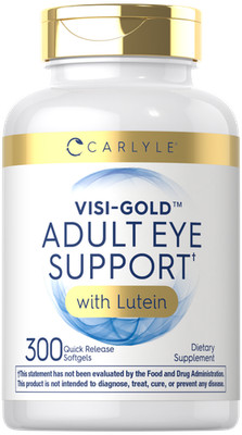 Adult Eye Support | 300 Capsules | Non-GMO & Gluten Free Supplement | by Carlyle