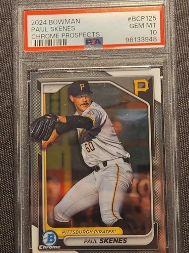 2024 Bowman - Chrome Prospects Paul Skenes #BCP-125 Pirates PSA 10