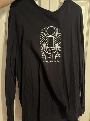 The Maine  Mirror Tour  Black Long Sleeve Graphic T-Shirt XL