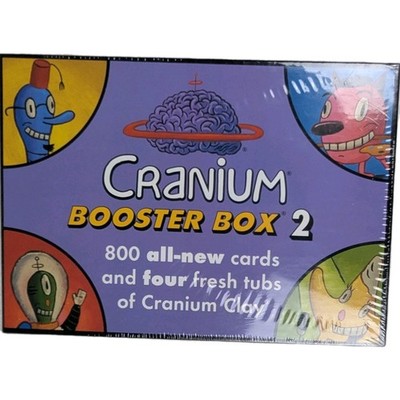 Cranium Game Booster Box 2 800 new Cards 4 Tubs Cranium Clay NEW Sealed