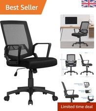 Stylish and Ergonomic Computer Chair with Lumbar Support & Rolling Wheels