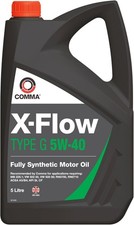 Comma XFG5L X-Flow Type G Fully Synthetic 5W40 Motor Oil, 5 Litre