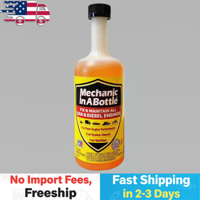 #ad Mechanic in a Bottle 16 Oz. Fuel Additive Gas and Diesel Fix Maintain $10.97