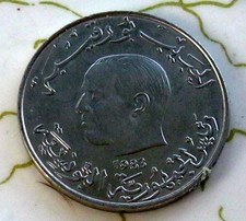 COIN TUNISIA 1D 1983 UNC A1
