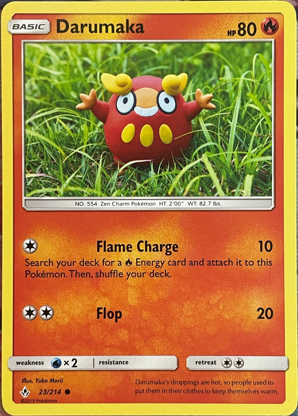 Darumaka - 23/214 - Unbroken Bonds Pokemon 2019