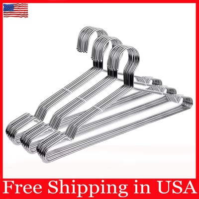 Wire Hangers 30 Pack Coat Hangers Strong Heavy Duty Stainless Steel Metal Hanger
