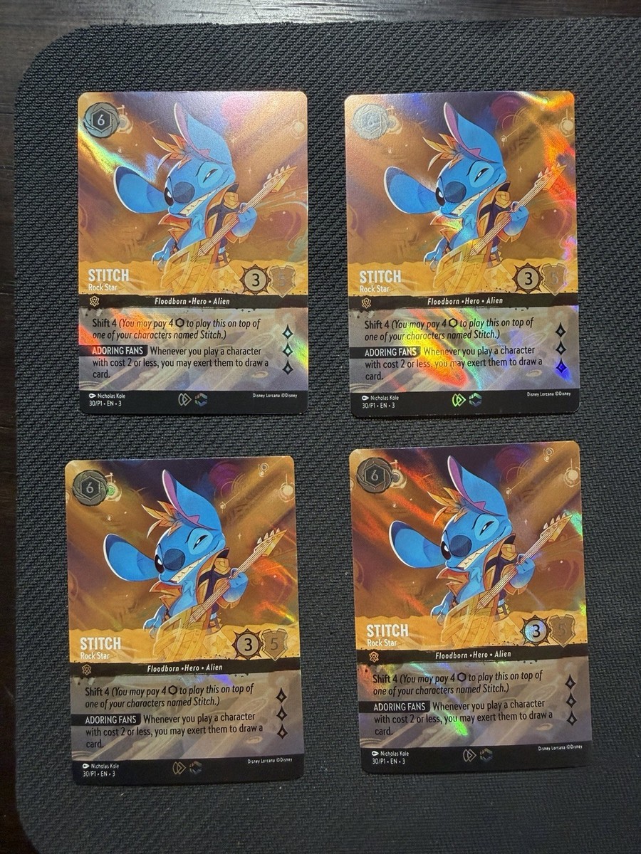 Stitch - Rock Star (Store Championship) 30 Disney Lorcana Promo